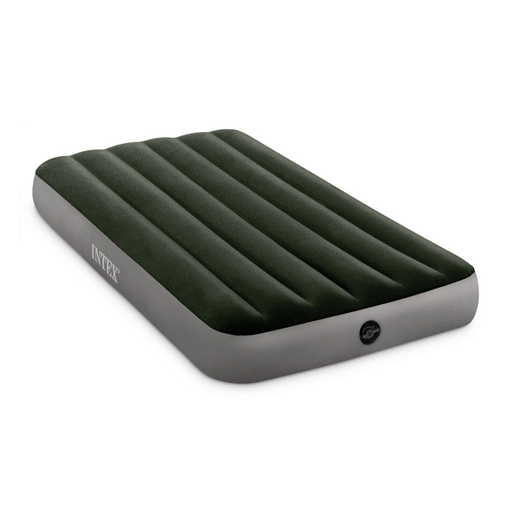 INTEX Dura-Beam® Standard Prestige Air Mattress 10" Twin w/ Hand-Held Battery Pump